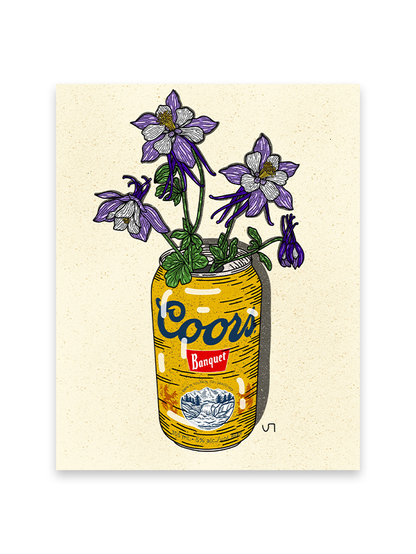 Coors Banquet Beer Can Print: 11 x 14