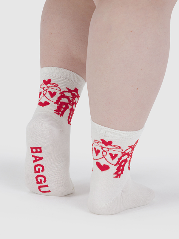 Baggu Crew Sock: Cowgirl