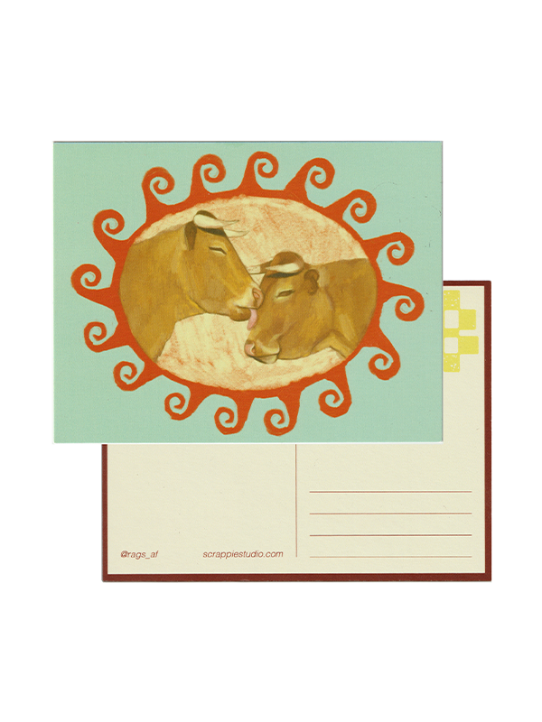 Cow Luvrs Postcard