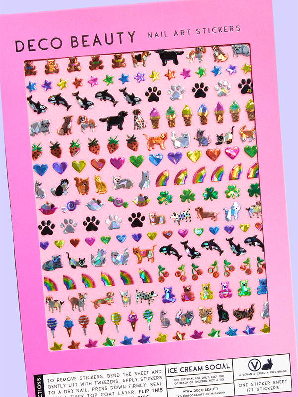Ice Cream Social Nail Art Stickers