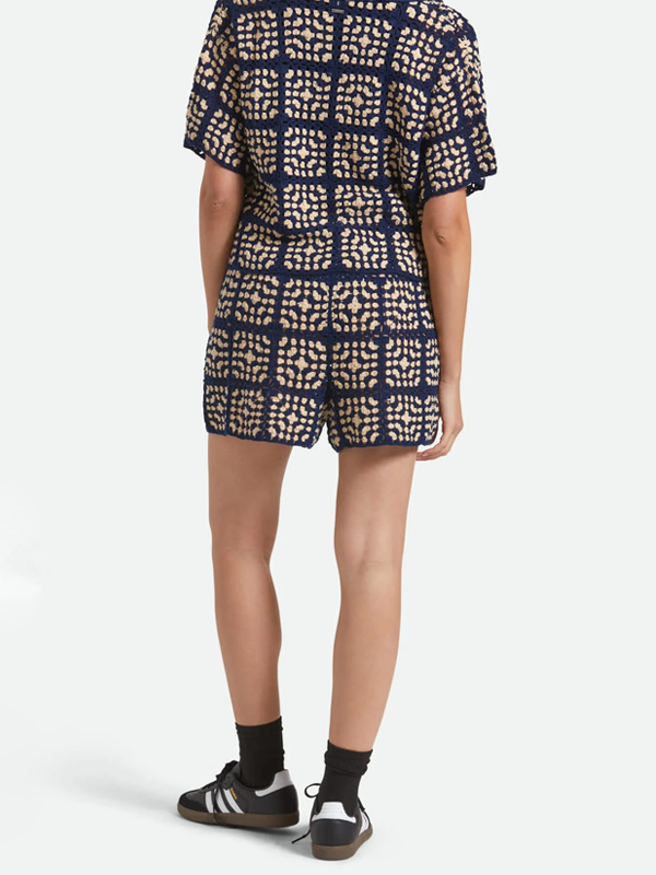 Crochet Short: Mood Indigo/Off White (FINAL SALE)