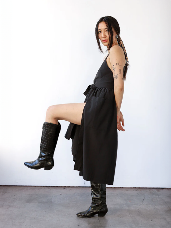 Noble Apron Dress: Ash