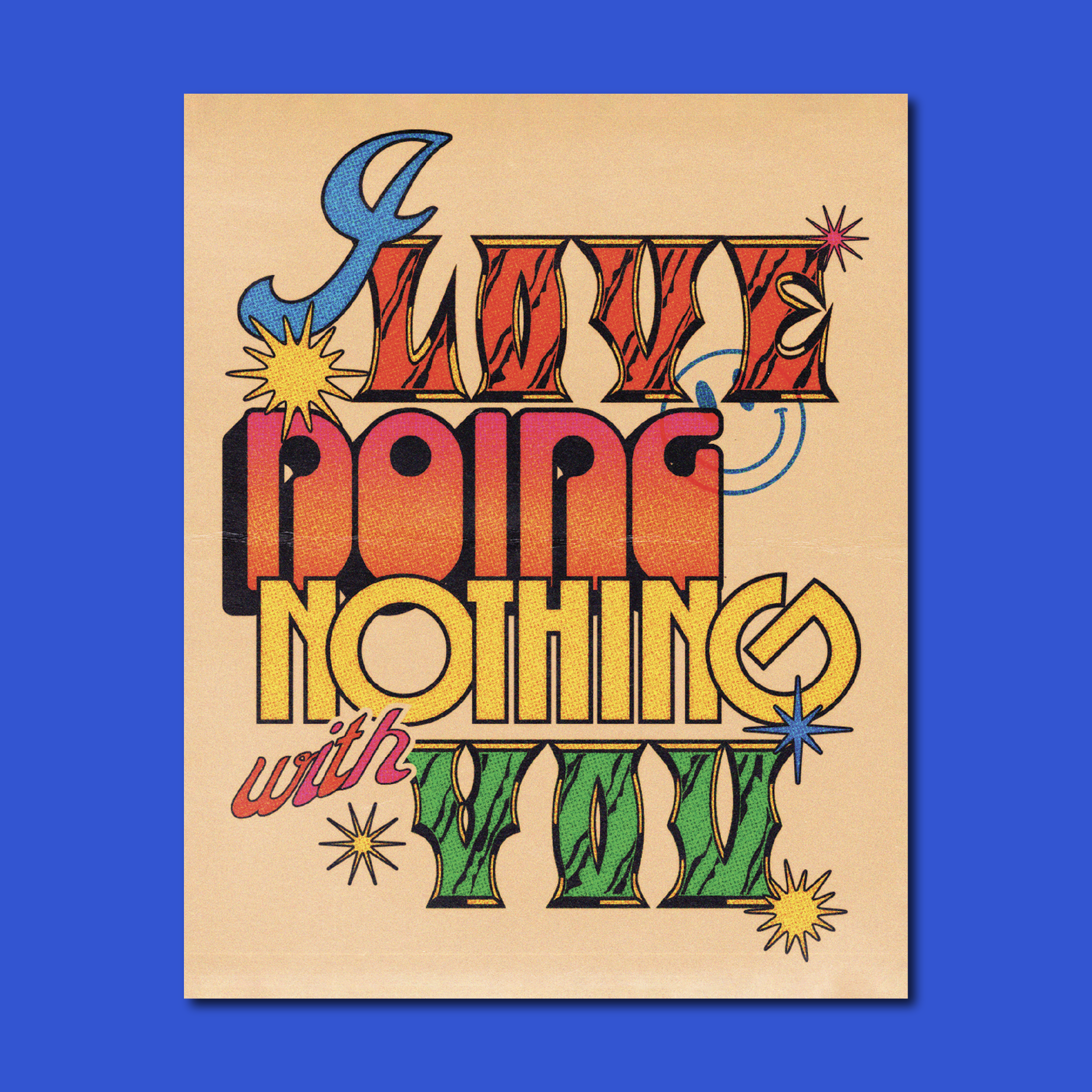 Doing Nothing Art Print: 8 x 10