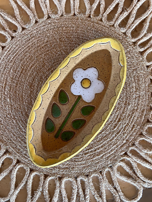 Happy Daisy Ceramic Dish