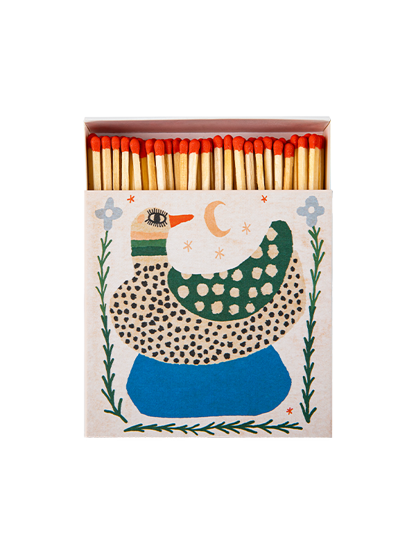 Square Safety Matches: Spotted Duck