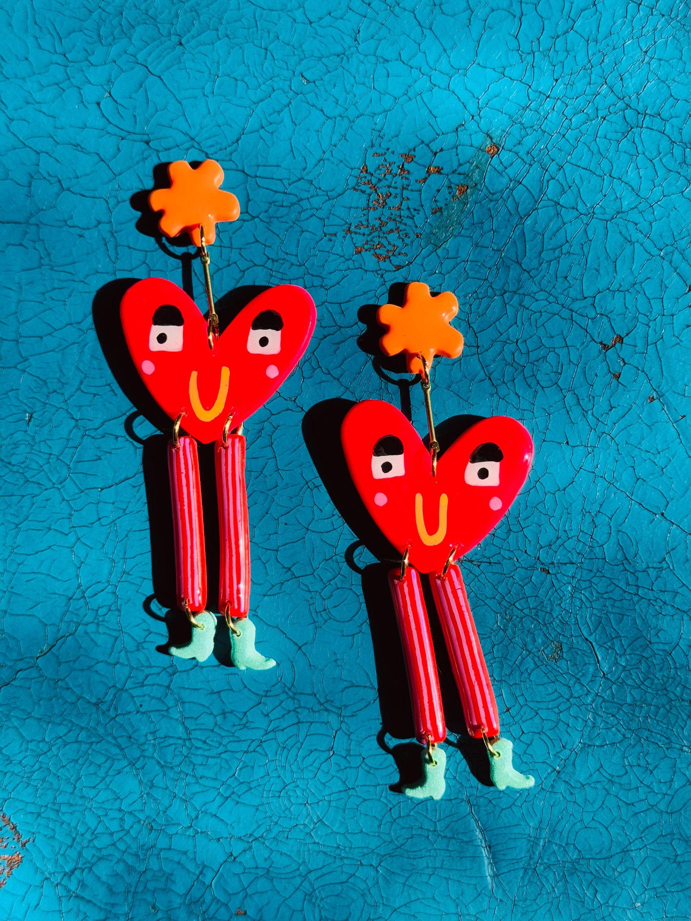 Heart Balloon Earrings