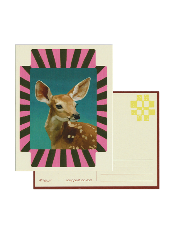 Deer Postcard