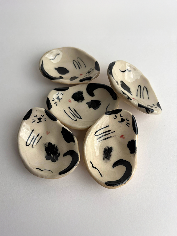Mini Ceramic Dog Dish