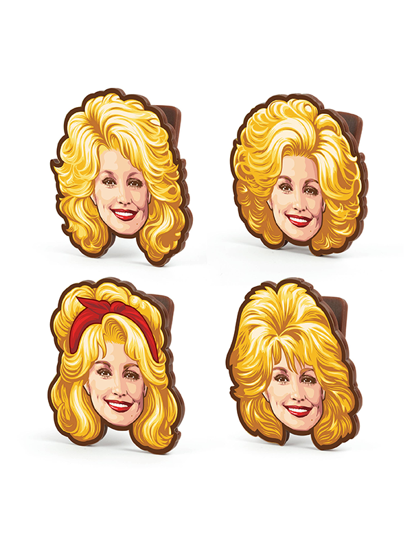 Dolly Parton Bag Clips: Set of 4