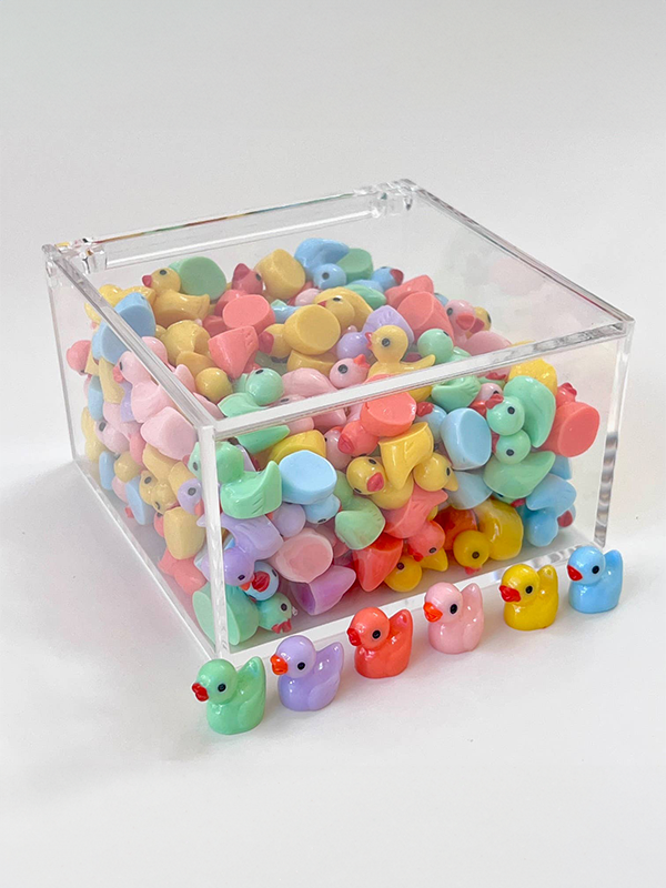 Colorful Duck Miniature Figurine: Assorted
