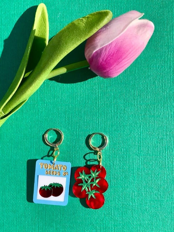 Tomato Seed Earrings