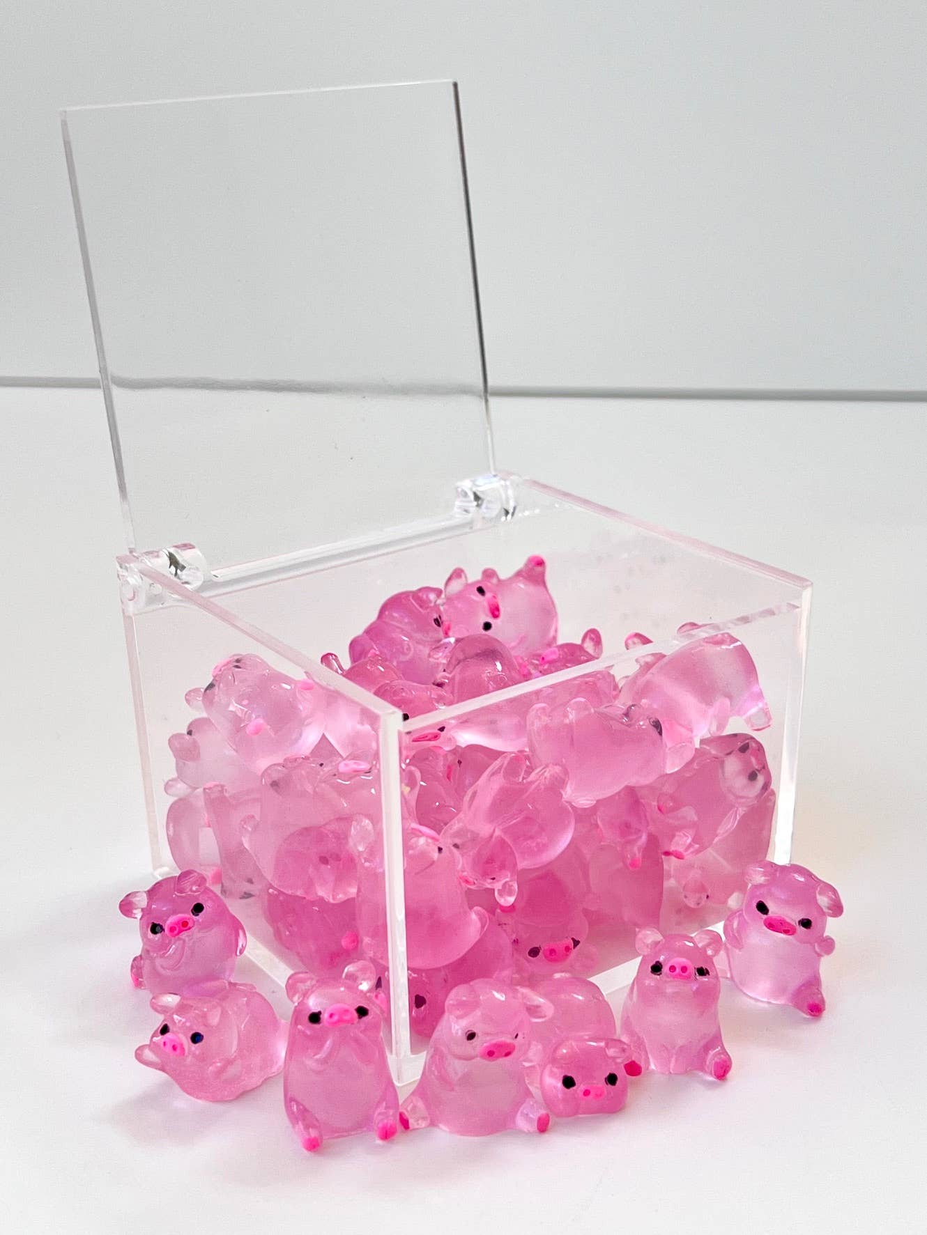 Pink Piggy Miniature Figurines: Assorted