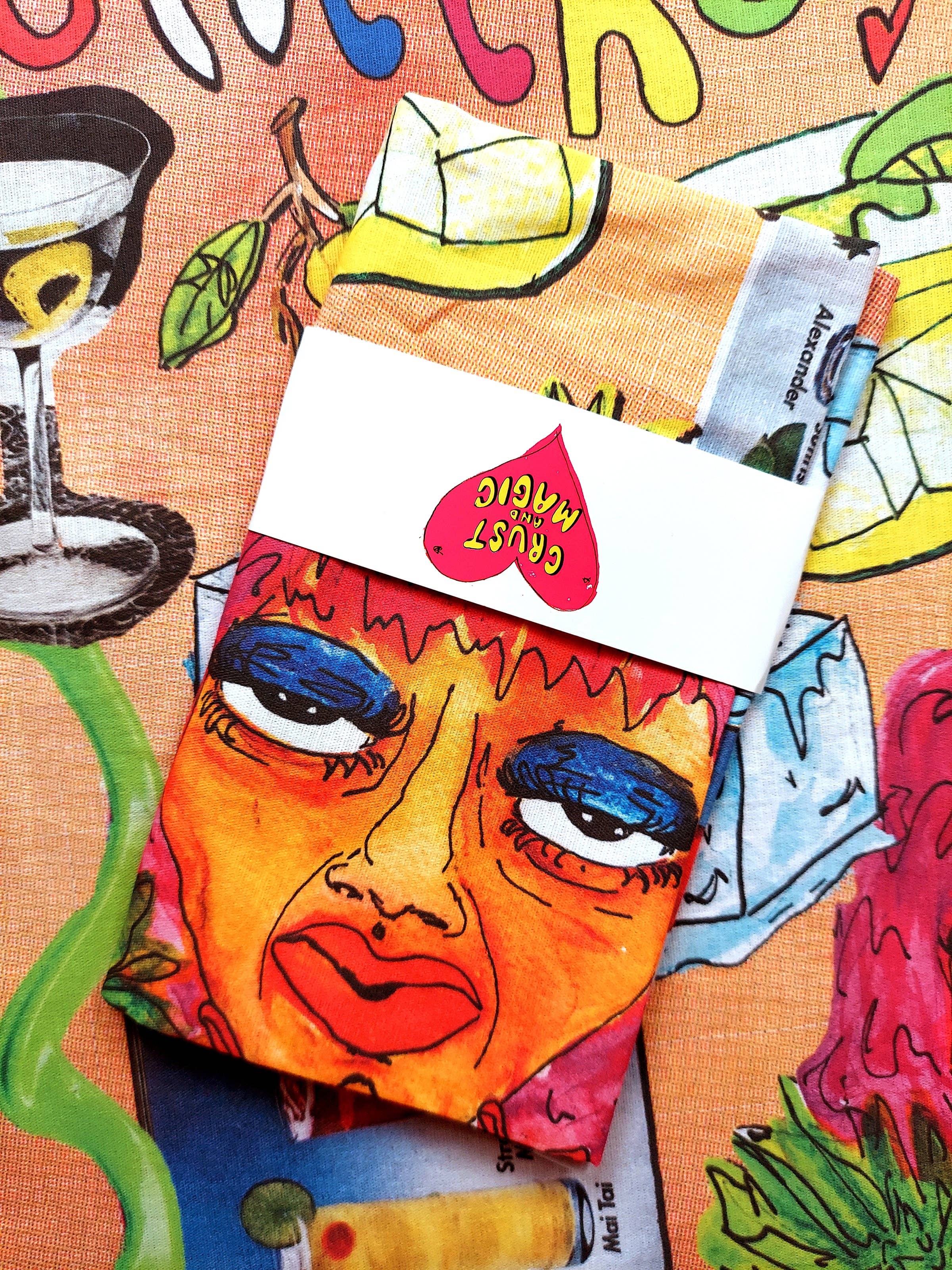 Cocktails Tea Towel