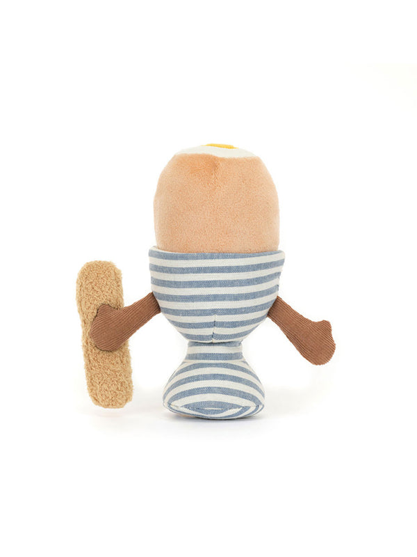Amusables Eggetha Egg & Lance Soldier, a playful and quirky figurine featuring a character in an egg-shaped body with a soldier's outfit and lance, combining humor and charm.