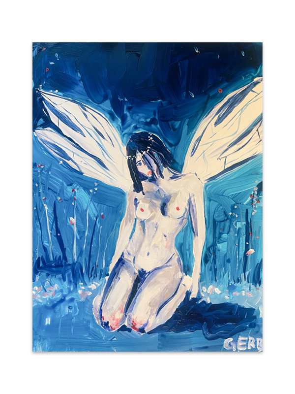 Fallen Fairy Print: 9 x 12