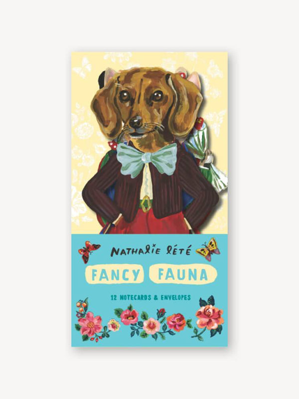 Fancy Fauna: 12 Notecards & Envelopes