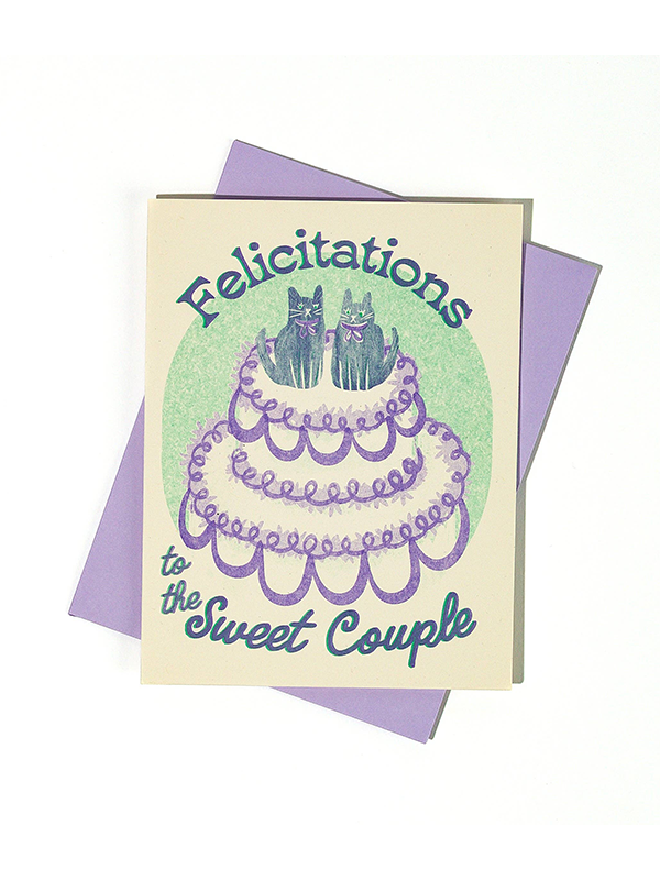Felicitations to the Sweet Couple Card