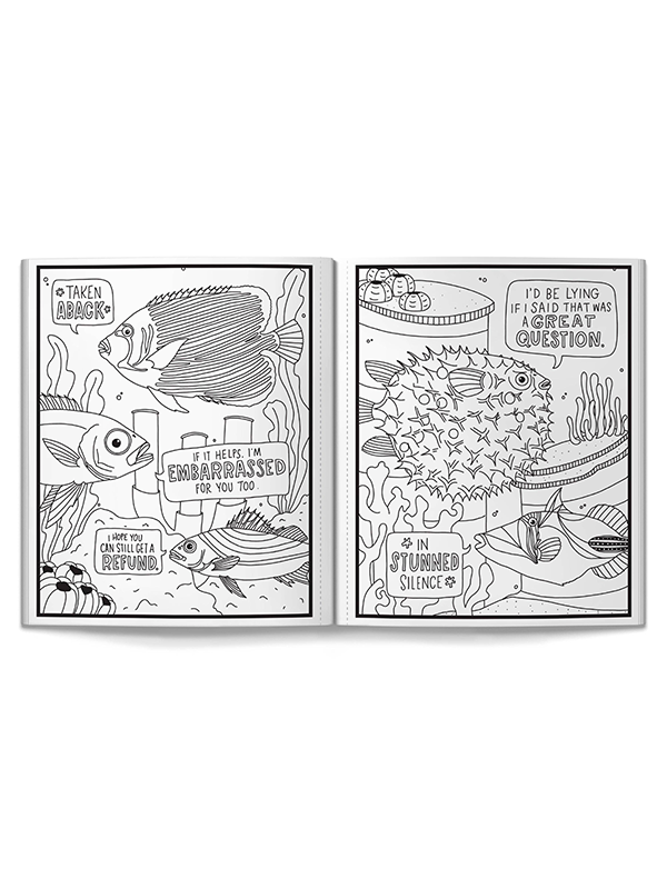 Judgy Fish Coloring Book