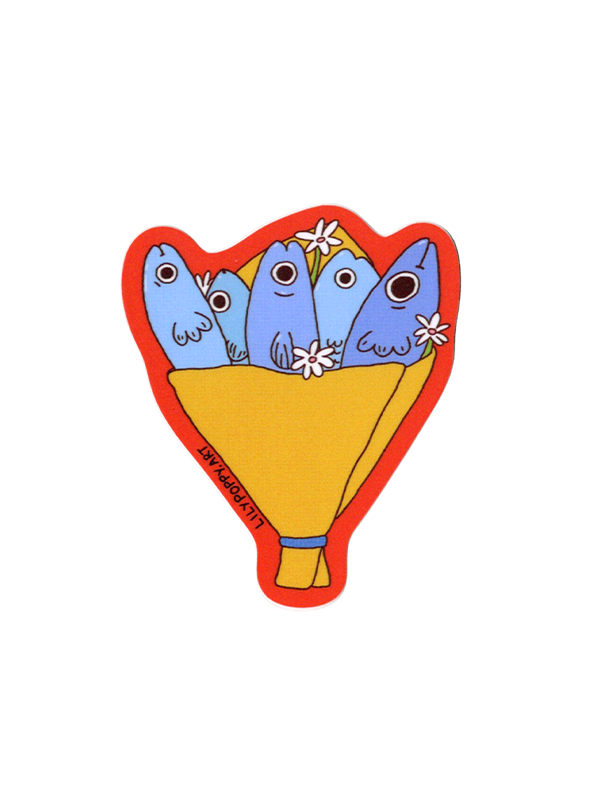 Fish Bouquet Sticker