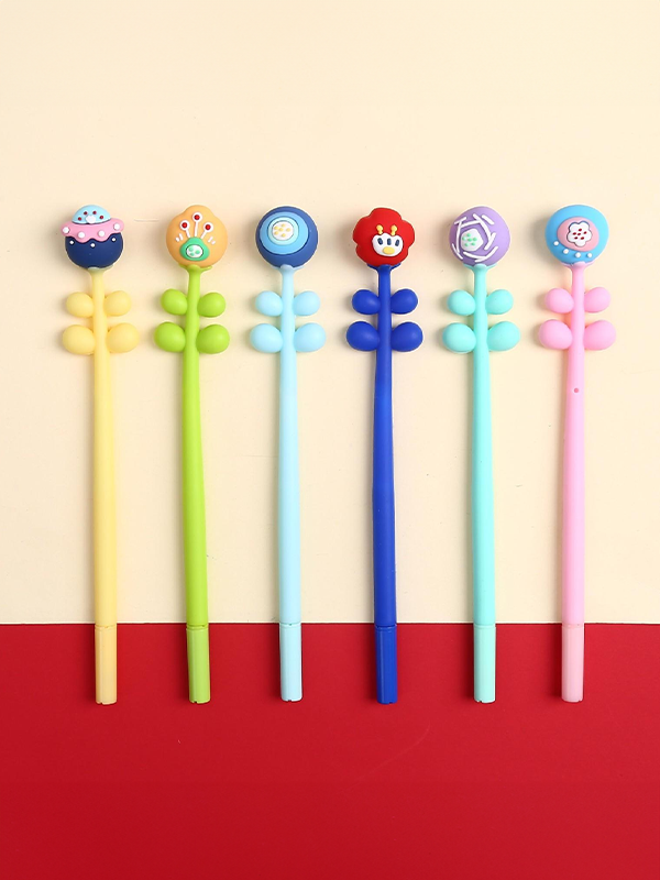Lovely Flower Wiggle Gel Pen: Assorted