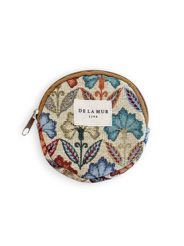 Round Coin Purse: Flora