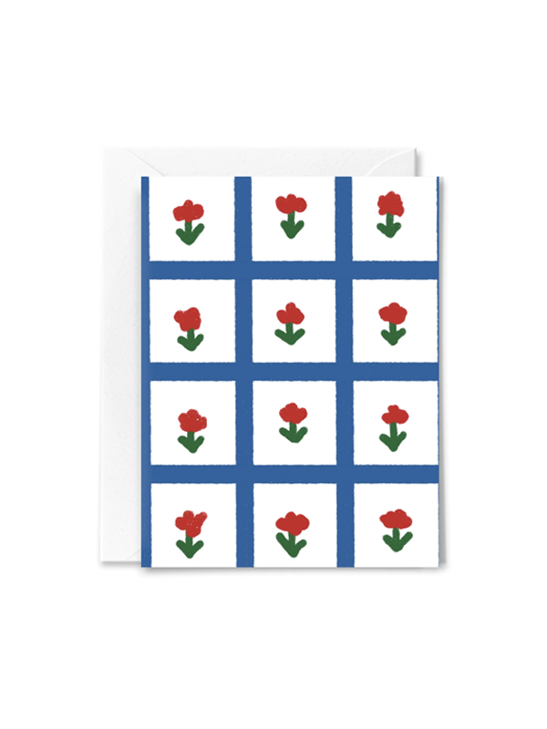 Floral Gingham Everyday Card