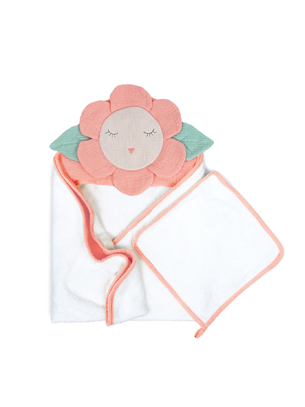 Petit Flower Towel and Washcloth Set