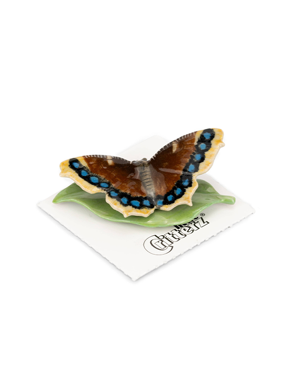 Porcelain Miniature: Hope Mourning Cloak Butterfly