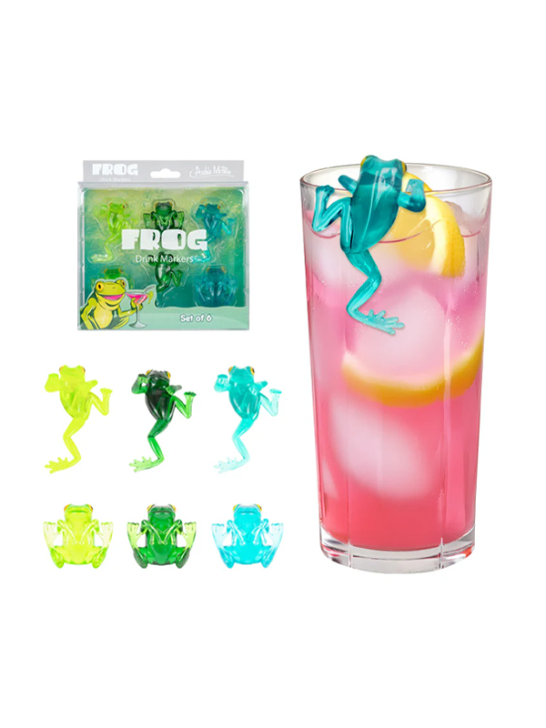 Drink Markers: Frogs (Set of 6)