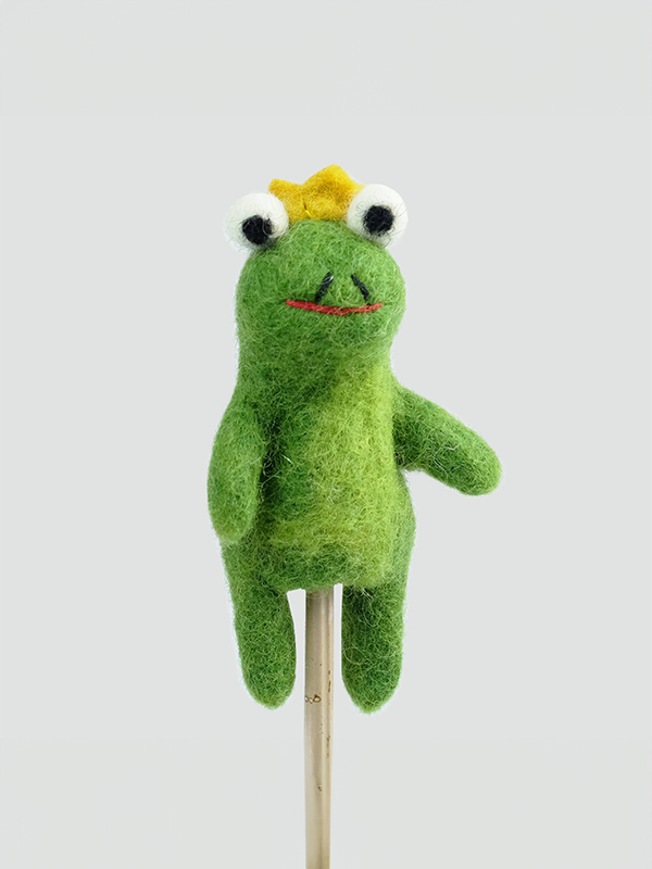 Frog Prince Finger Puppet