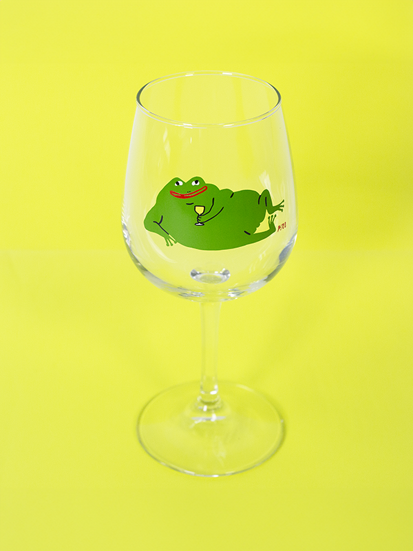 Frog Wine Glass