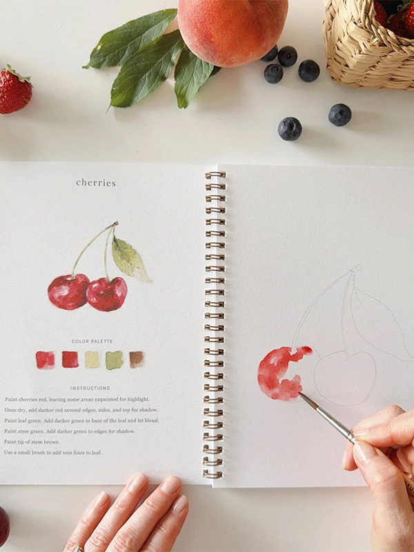 Watercolor Workbook: Fruit