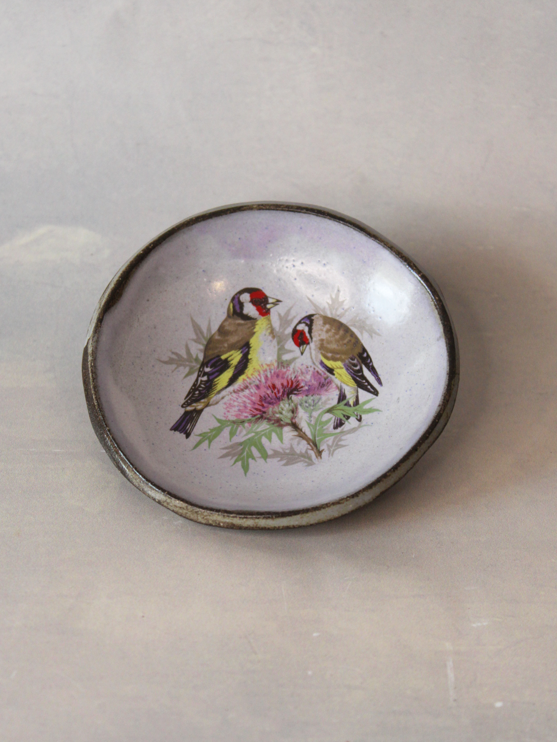 Ring Dish: Goldfinch (Lavender)