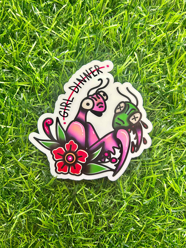 Girl Dinner Sticker
