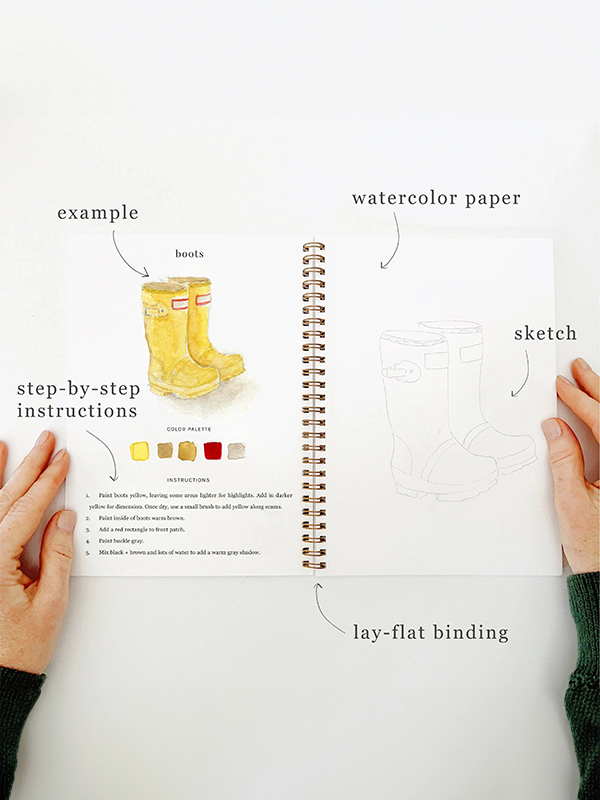 Watercolor Workbook: Garden
