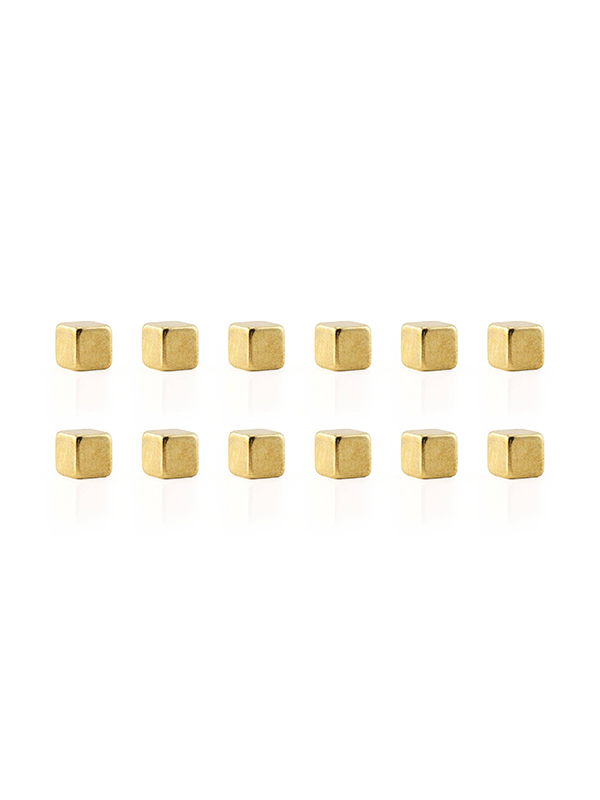 Cube Mighties® Magnets: Set of 12 (Gold)