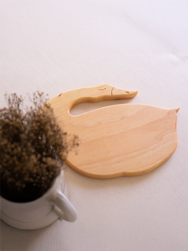 Sleeping Goose Wood Charcuterie Board: Assorted