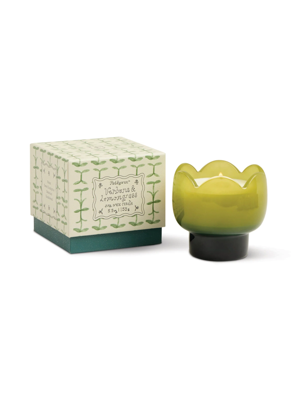 Tulip Glass Candle: Verbena & Lemongrass