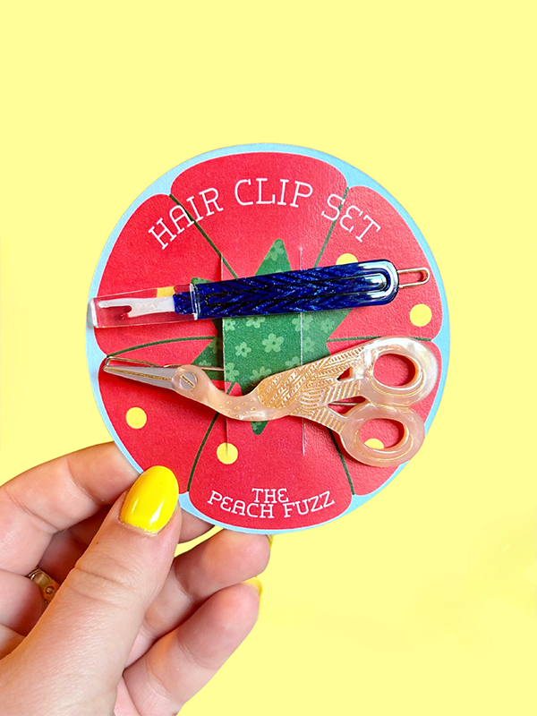 Sewing Kit Hair Clip Set