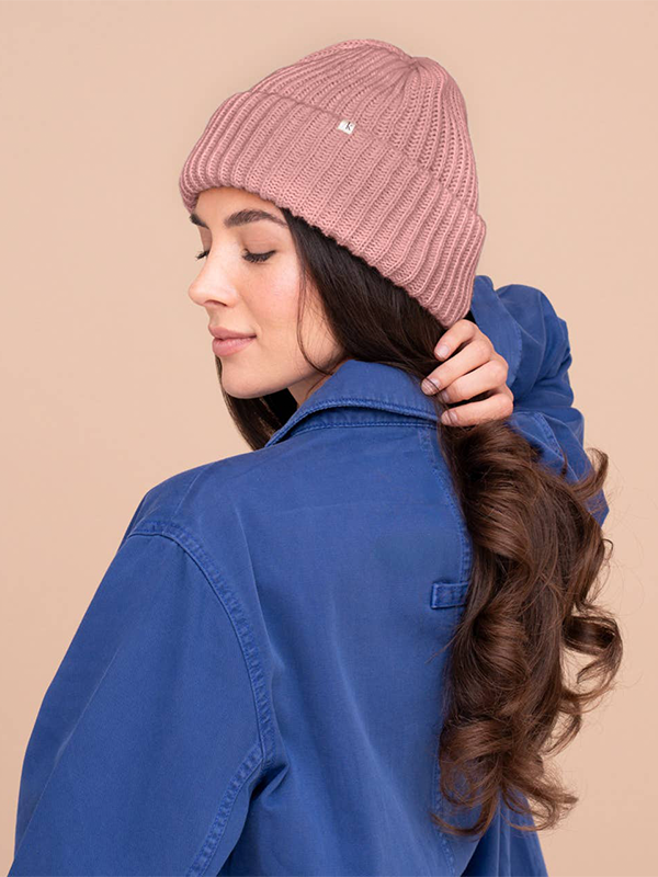 Glazey™ Satin-Lined Beanie: Blush