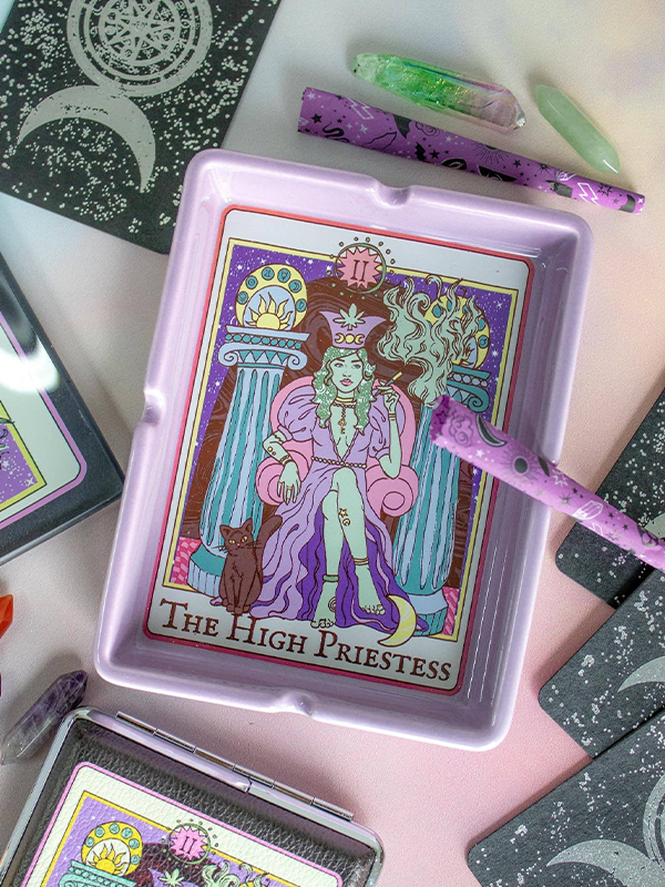 High Priestess Tarot Card Ashtray