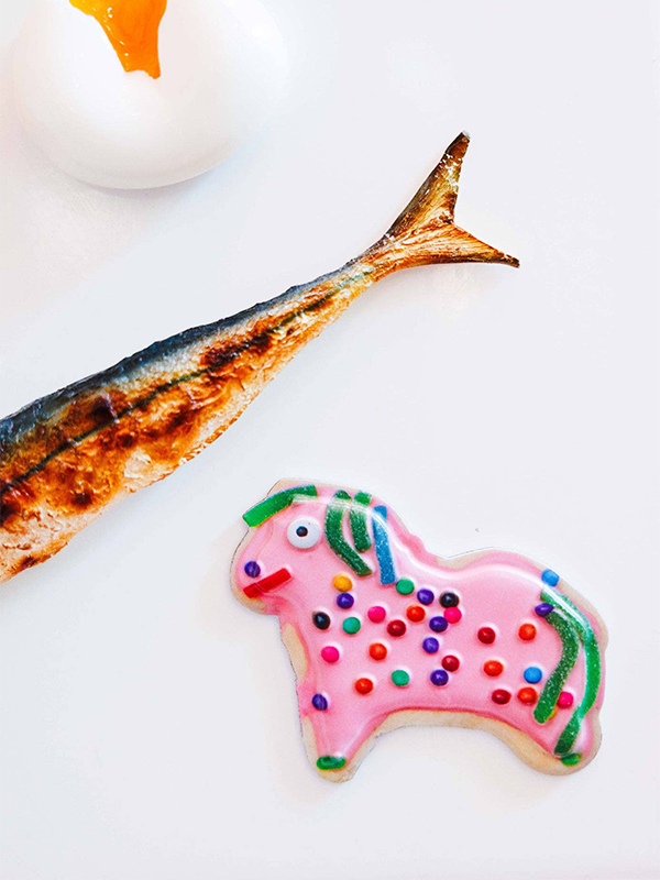 Weird Horse Cookie Magnet