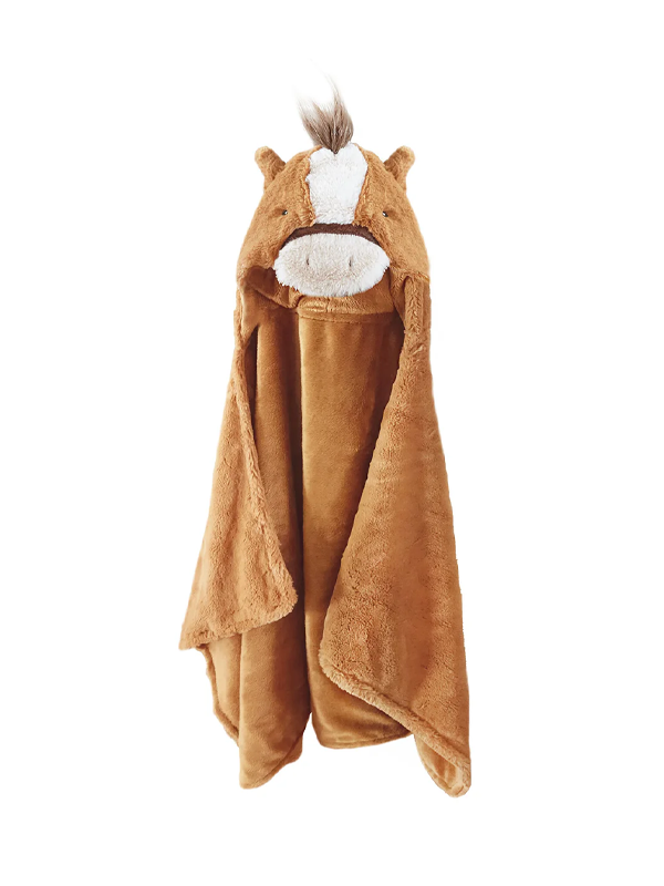 Truffles Horse Hooded Blanket