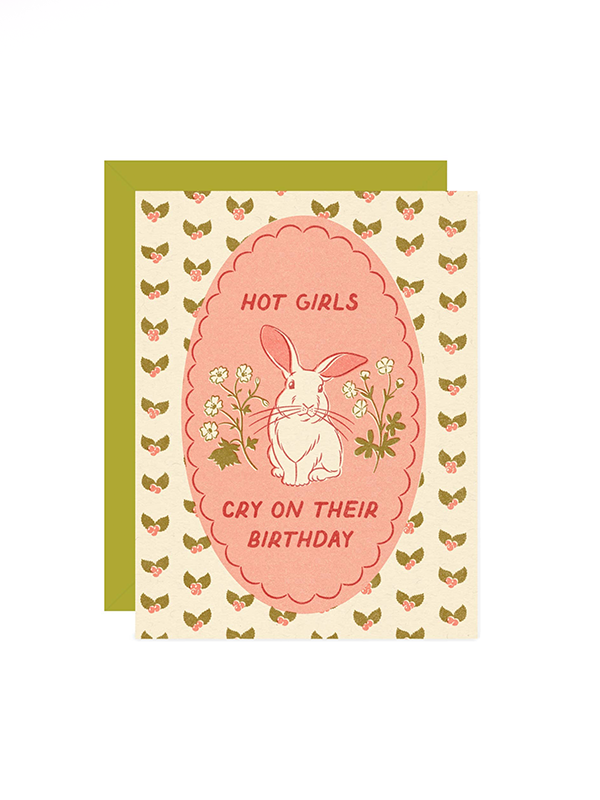 Hot Girl Birthday Card