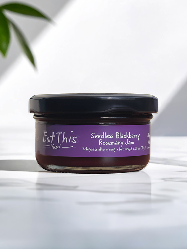 Seedless Blackberry Rosemary Jam
