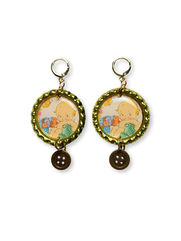 Kewpie Earrings