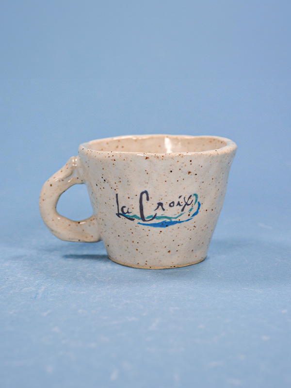 Handmade Ceramic Espresso Cup: Sparkling Water