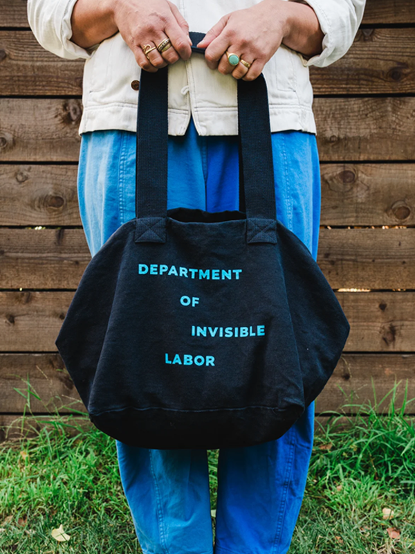 Department of Invisible Labor Tote: Large Navy