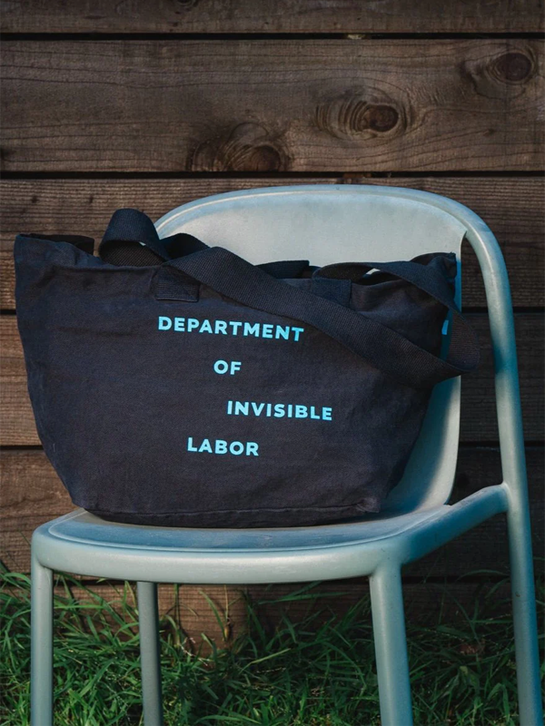 Department of Invisible Labor Tote: Large Navy