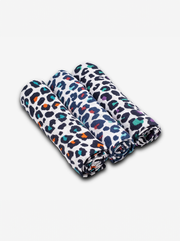 Baby Sensory Muslins: Leopard (Set of 3)